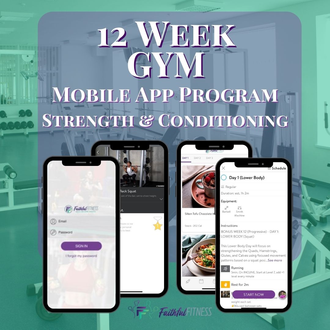 12 Week Mobile App Strength Program - GYM Based