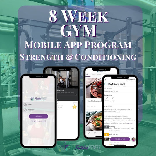 8 Week Mobile App Strength Program - GYM Based