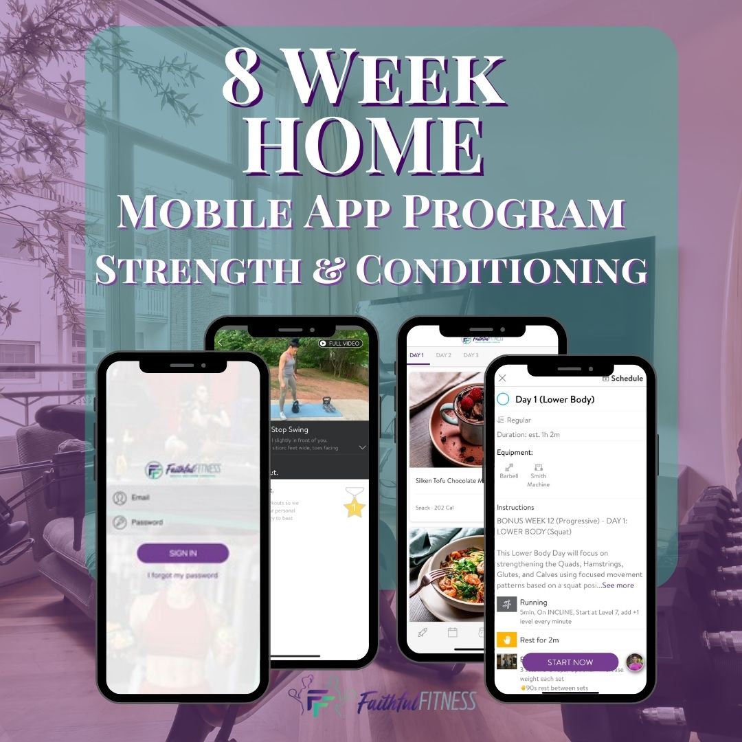 8 Week Mobile App Strength Program - HOME Based